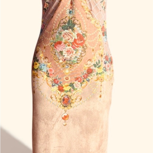 Hey Hippie Slim Print Floral Dress NWOT Size 4 - Picture 4 of 4